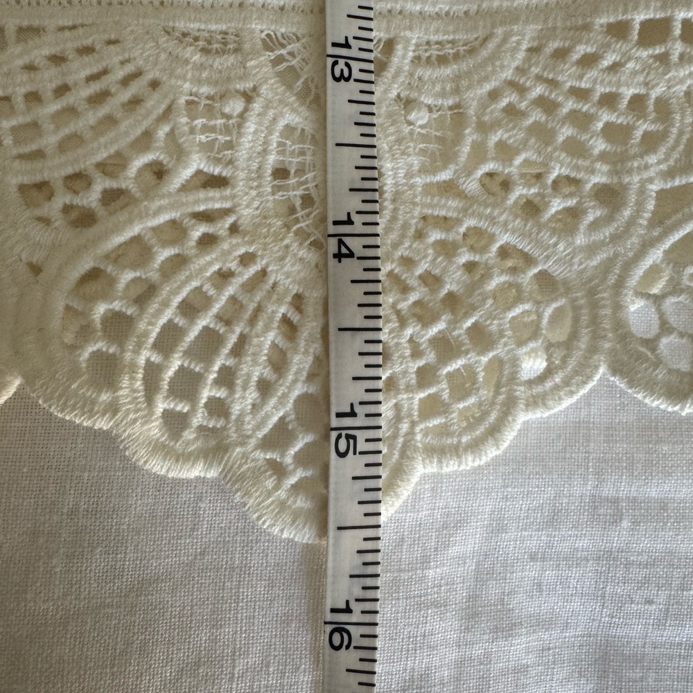 Sezane Edith Blouse 34 Ecru XS eyelet cami tank - Picture 9 of 10